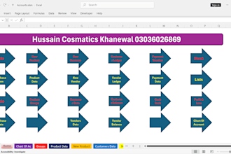 build excel accounting system bookkeeping and inventory