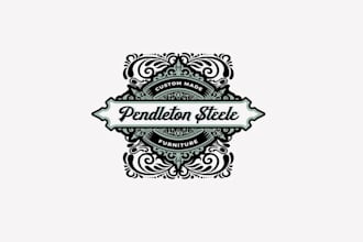 design top shelf custom built furniture logo