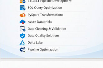 develop etl,elt pipeline using azure databricks and pyspark