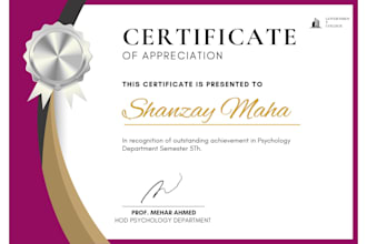 design professional certificates and infographics