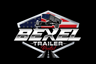 create wonderful and excellent dump trailer logo design