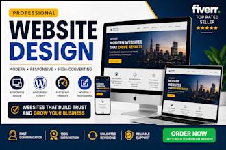 design, redesig a modern responsive professional website for your business