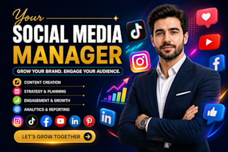 manage your social media with branded content and scheduling