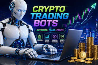 develop crypto arbitrage bot,  crypto trading bot, and automated dex trading bot