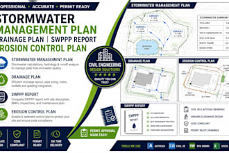 stormwater management plan drainage plan swppp report erosion control plan