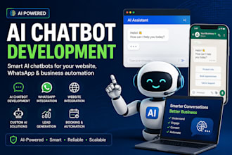 build ai chatbot for website and whatsapp