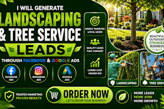 generate qualified landscaping and tree care leads via facebook and google ads