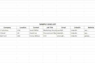 find and research b2b leads