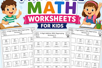 create printable math worksheets for kids