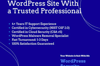 remove malware and secure your wordpress website