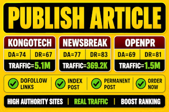 provide paid guest posting service with high da dofollow backlinks