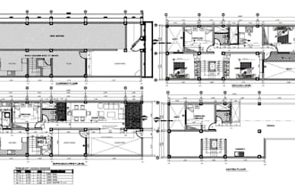 redraw autocad floor plan and house plan
