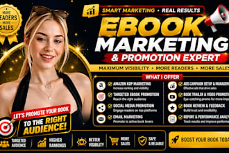 do ebook promotion amazon kdp marketing ebook marketing and kdp ads campaign