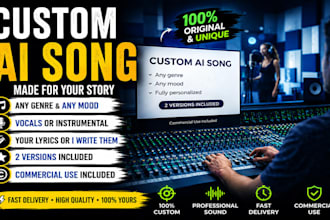 create custom ai music and songs for anyone