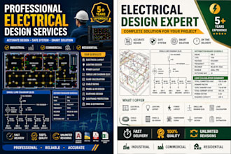 design electrical power distribution, lighting and single line diagram