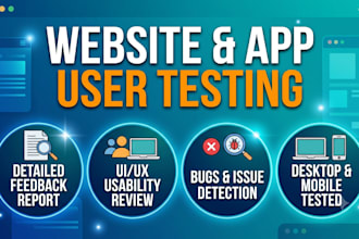 test your website app or product and provide honest feedback