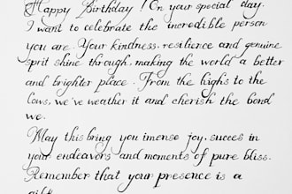 handwrite your letters and personalized message