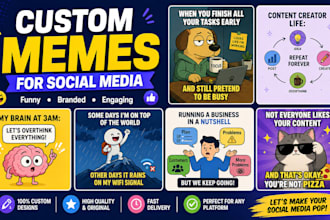 create funny custom memes for social media