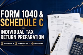 prepare form 1040 and schedule c