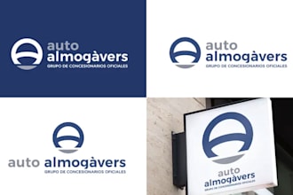 design a professional automotive logo and complete brand identity