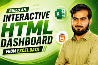 build an interactive HTML dashboard from excel data
