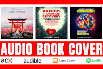design an audiobook cover or convert kindle cover to acx