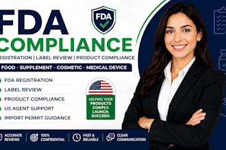 handle fda registration, listing and compliance assistance for your business
