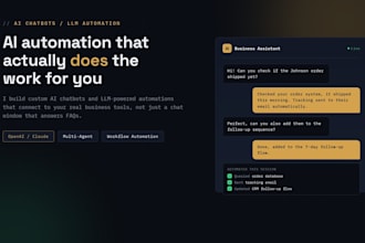 build a custom ai chatbot or llm automation for your business