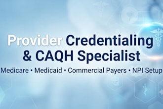 do provider credentialing, caqh setup, and insurance enrollment