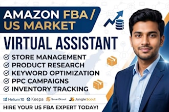 manage your amazon fba wholesale private label store and launch PPC ads