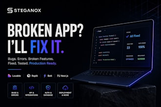 fix, debug and productionize your lovable, replit or bolt app