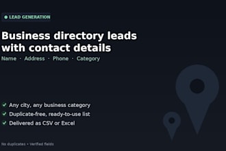 scrape business directory leads with contact details