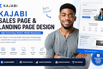 design kajabi sales page kajabi landing page website for kajabi online course