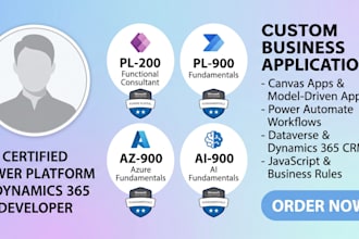 develop power apps and power automate solutions for your business