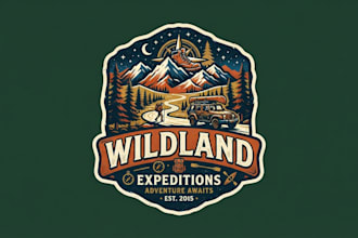 design an adventurous and memorable tour logo