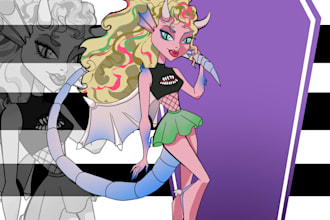 draw a monster high character