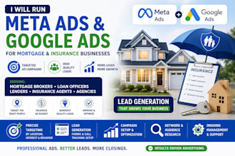 mortgage meta ads insurance marketing morgage leads googles ads