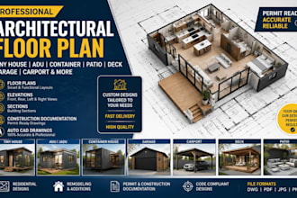 design architectural floorplan tiny house container patio adu deck garage carpot