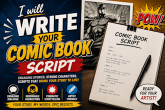 write your comic book script
