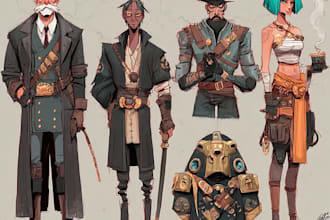 develop character design and concept art for your game