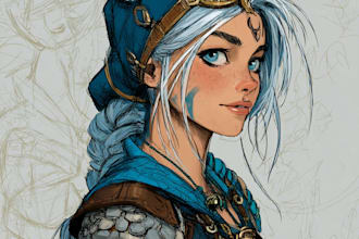 design fantasy concept art and characters for games or books