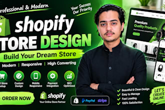 design a professional shopify store