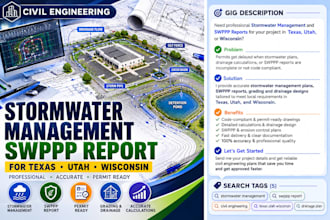 do civil engineering stormwater management swppp report for texas utah wisconsin