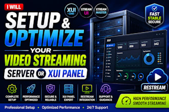 setup and optimize your video streaming server or xui panel
