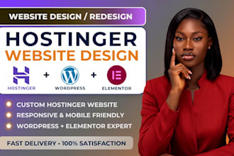 hostinger website design hostinger redesign wordpress website development