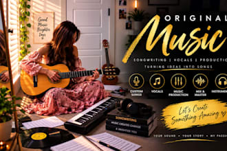 create beautiful music mashup of your favorite songs, pop, rock, rap song mashup