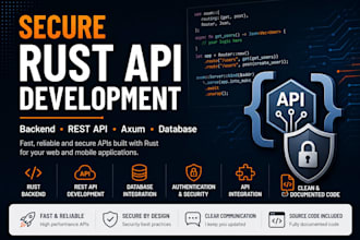 build a fast and secure rust backend API