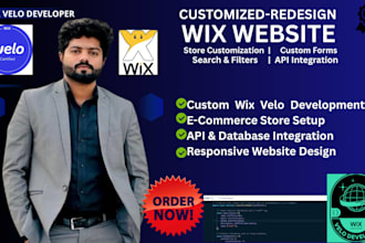 build custom wix velo features and database