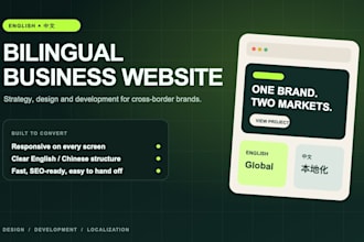 build a bilingual english chinese business website