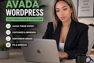redesign your wordpress website using the avada theme and avada builder